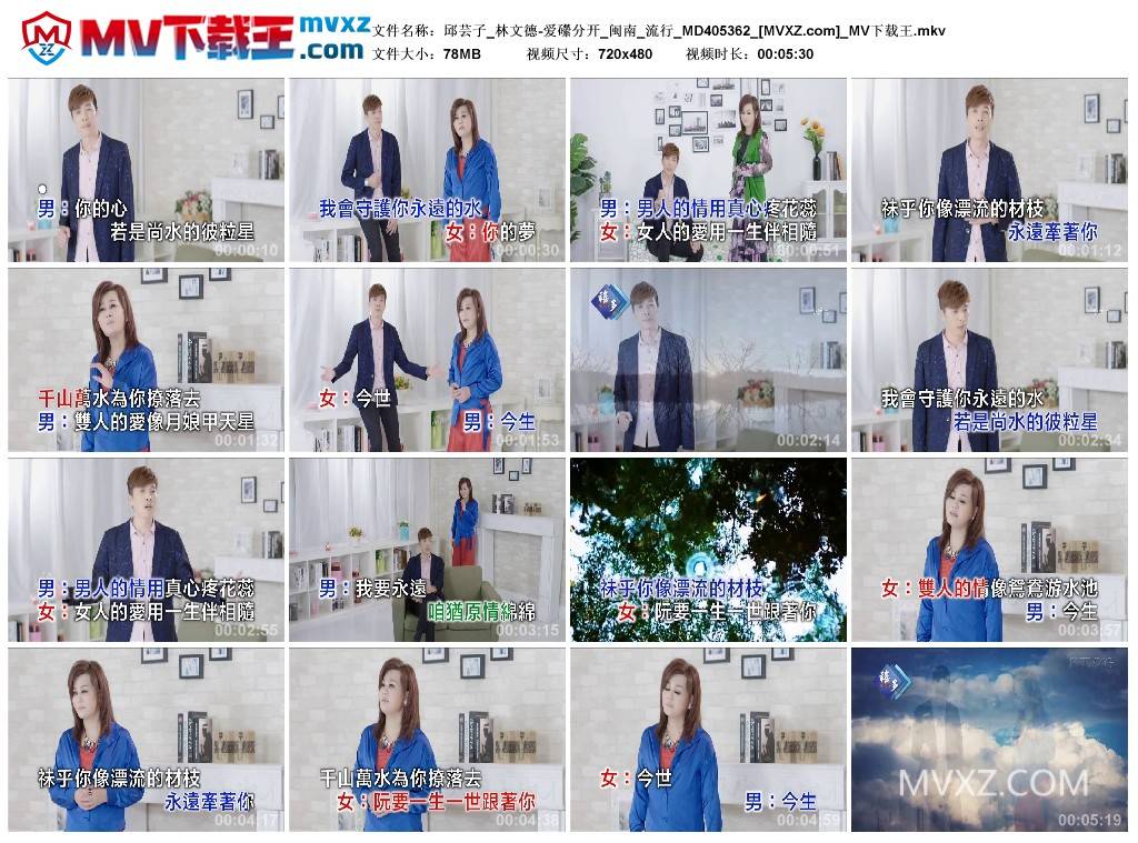 邱芸子_林文德-爱礯分开_闽南_流行_MD405362